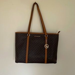 Michael Kors Monogramed Pocketbook/ tote bag